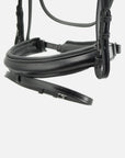 Detailfoto Trense Ergonomic Line III in Schwarz mit Chrombeschlägen: Reithalfter