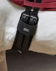 Kurzgurt Cotton Contour in Schwarz am Pferd