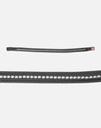 Stirnband Kieffer Ultrasoft® Tara in Schwarz mit silberfarbenen Metallperlen