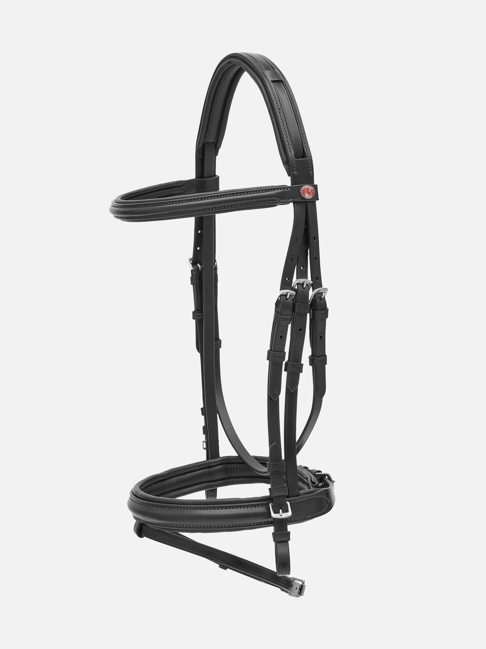 Trense Ergonomic Line in Schwarz mit Chrombeschlägen