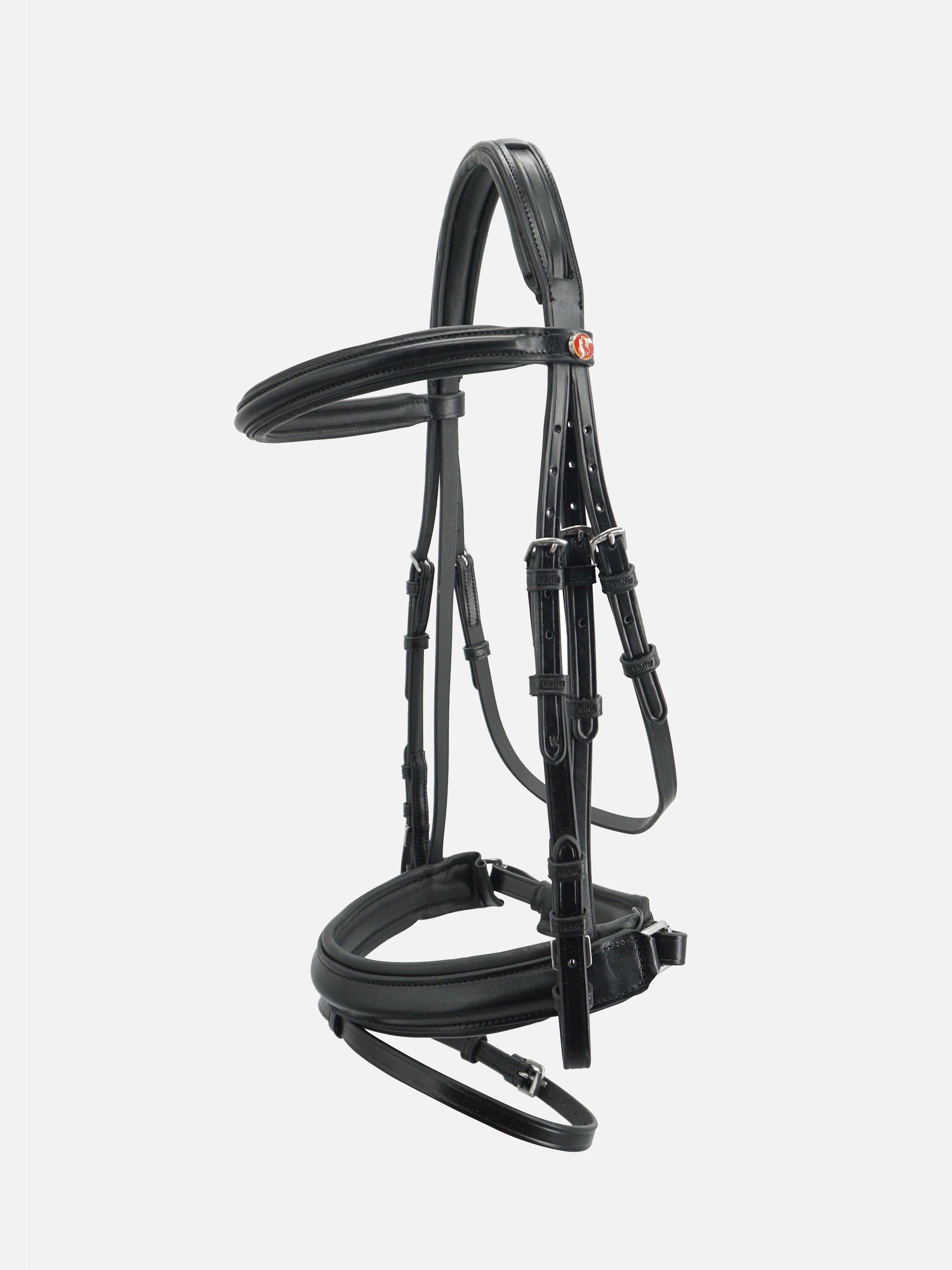 Trense Ergonomic Line III in Schwarz mit Chrombeschlägen