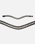 Detailfoto Trense Kieffer Ultrasoft® Sue: geschwungenes Stirnband mit weißen Kristallen