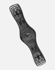 Leder-Kurzgurt Kieffer Ultrasoft® mit Bauchauflage, in Schwarz mit Rollschnallen und Elastomerband