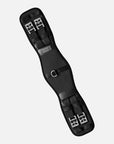 Kurzgurt Air-Tex Plus mit Bauchauflage in Schwarz mit Rollschnallen und Elastomerband