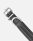 Detailfoto vom Verschluß des Hundehalsbands Kieffer Ultrasoft® Fashion in Schwarz in schlichter, bombierter Ausführung 