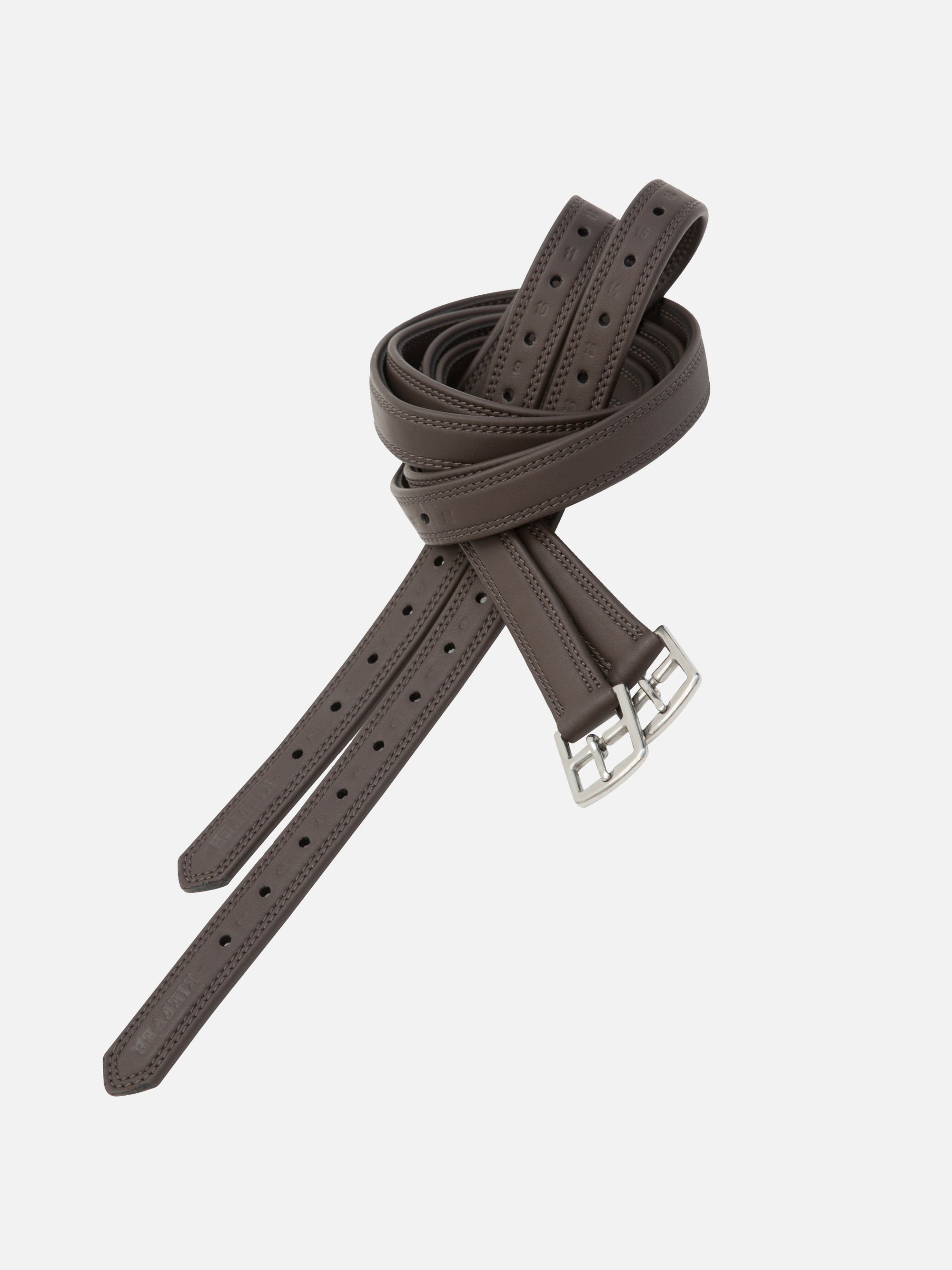 Steigbügelriemen Gladiator aus antiallergenem Secu-Material in Braun, 25 mm breit