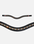 Stirnband Kieffer FlexiLoop® Crystal Gold mit 6 mm großen, weißen und goldfarbenen Kristallen