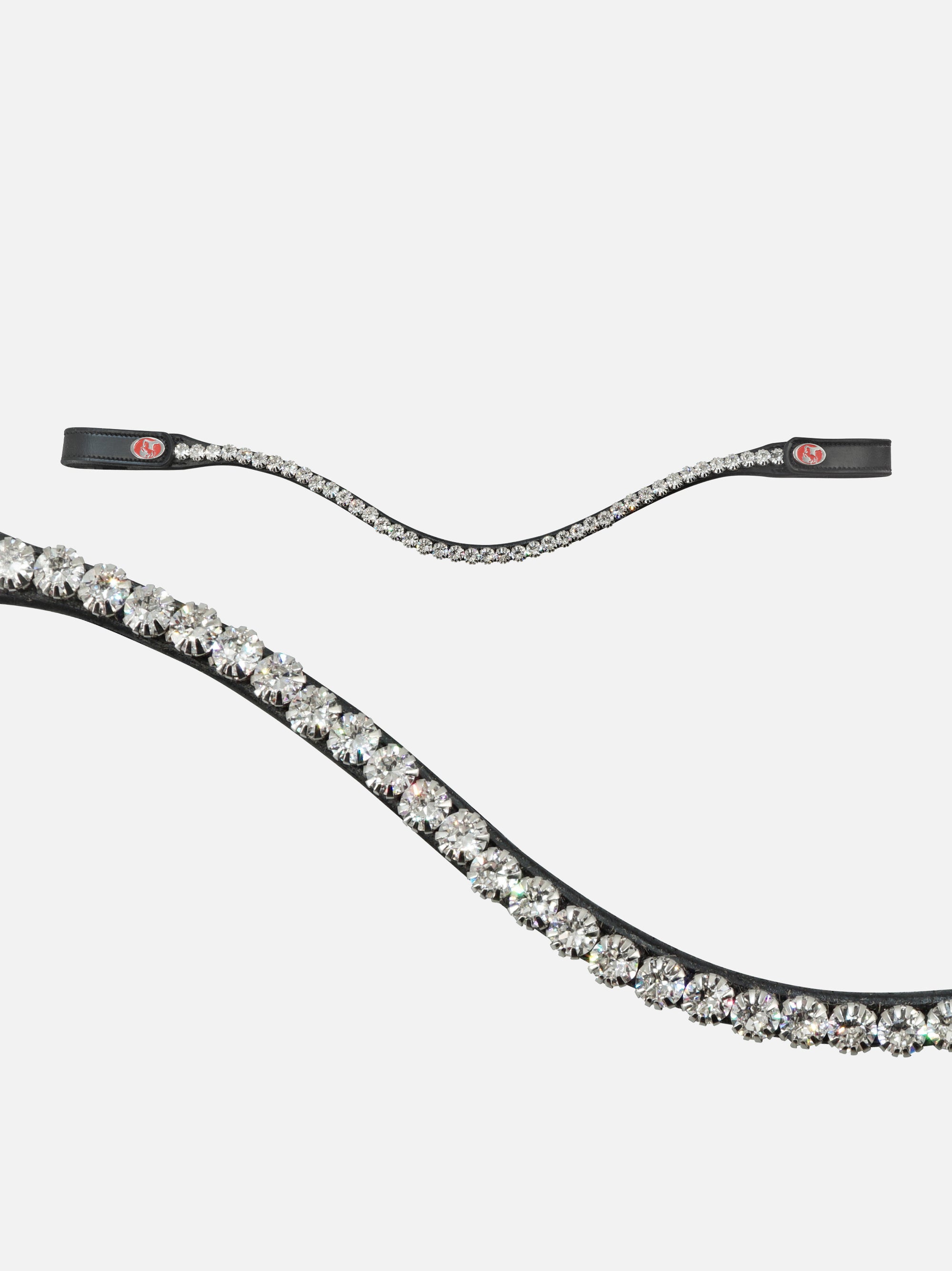 Stirnband Kieffer FlexiLoop® Luxe Crystal mit 8 mm großen, weißen Premium-Kristallen von Swarovski®