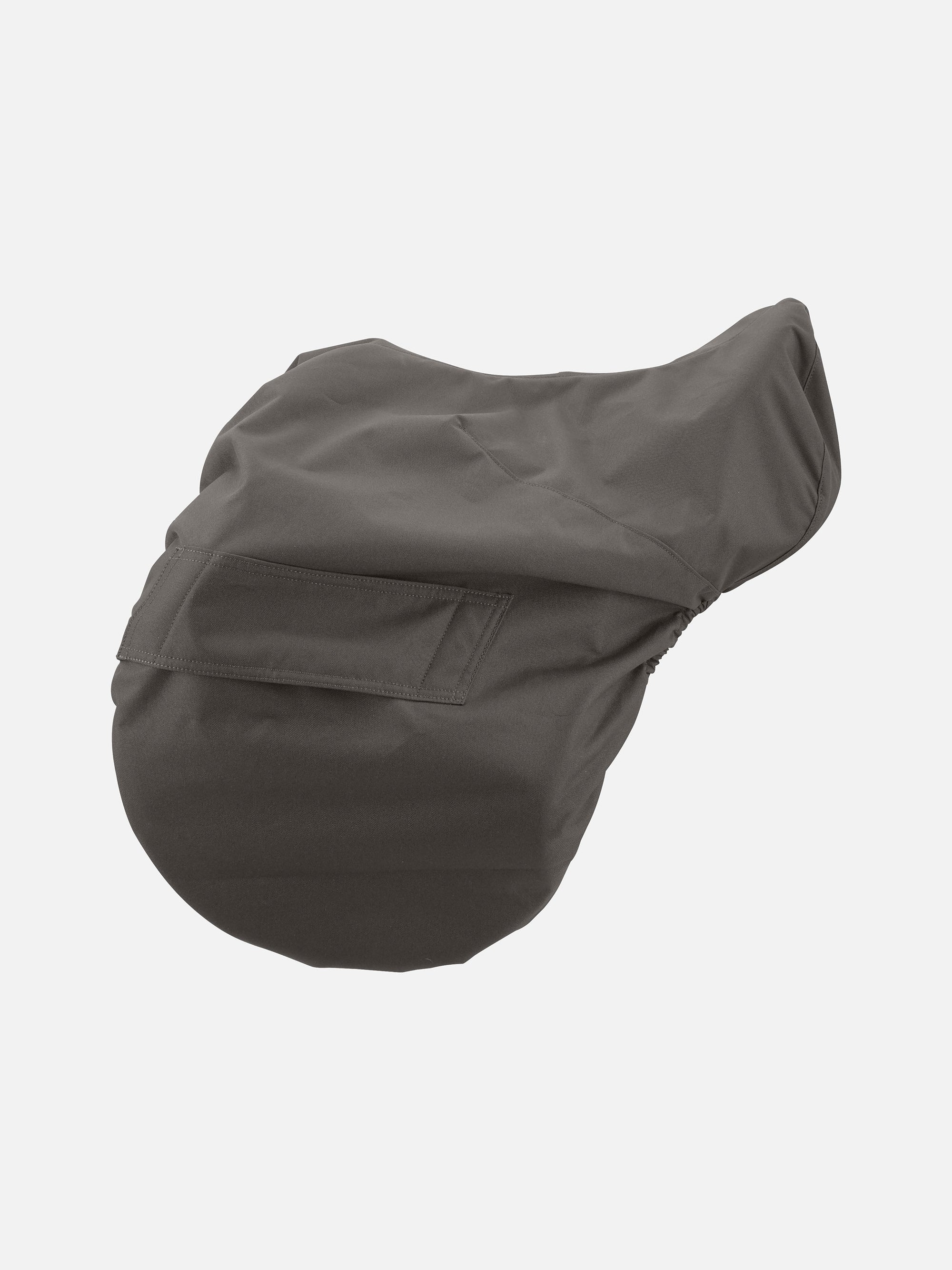 Seitenansicht Premium-Sattelüberzug Comfort in Braun