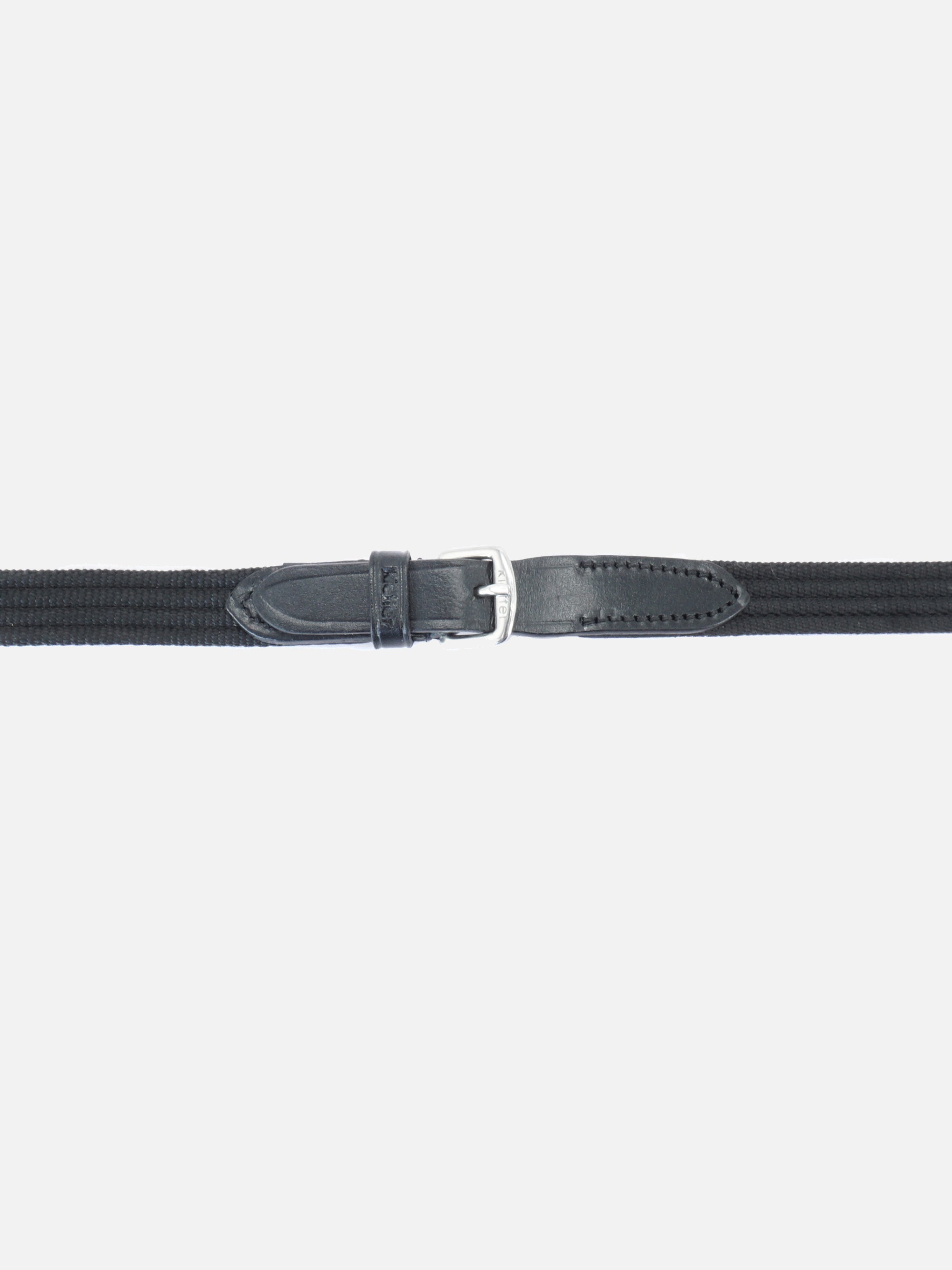 Detailfoto der Zügel Kieffer Ultrasoft® Economy in Schwarz mit Chrombeschlägen