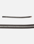 Stirnband Kieffer Ultrasoft® Tara in Braun mit silberfarbenen Metallperlen